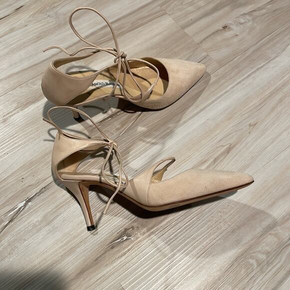 Manolo Blahnik blush lace up heels size 36 - Picture 7 of 7